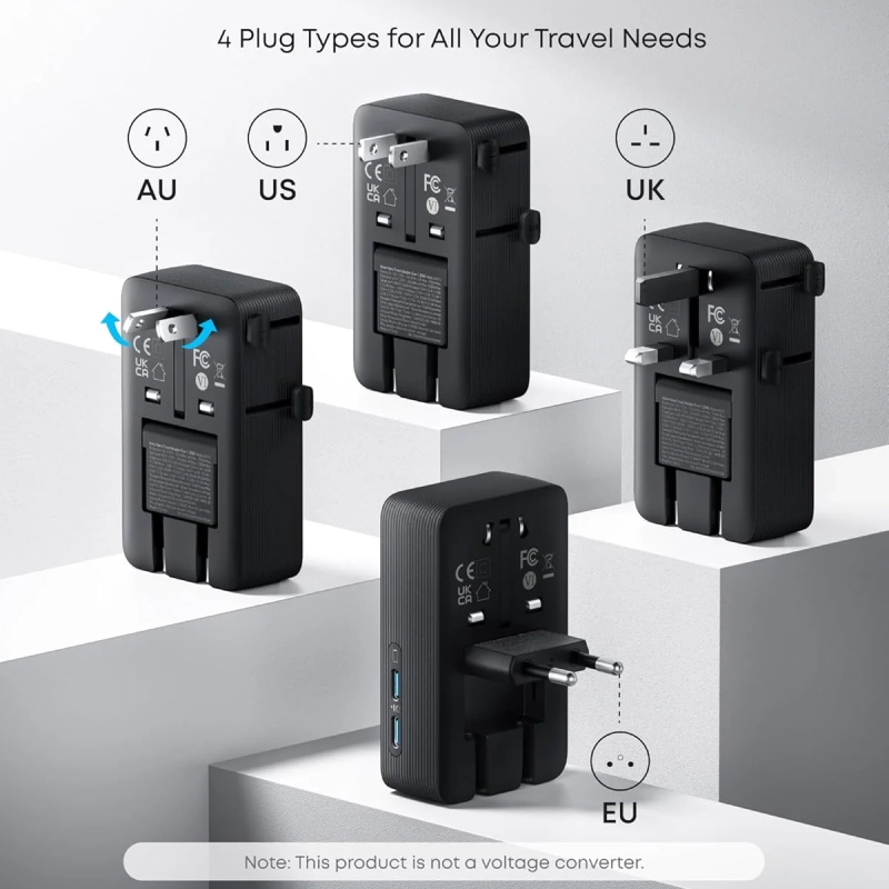 Anker Nano Travel Adapter (5-in-1, 20W)